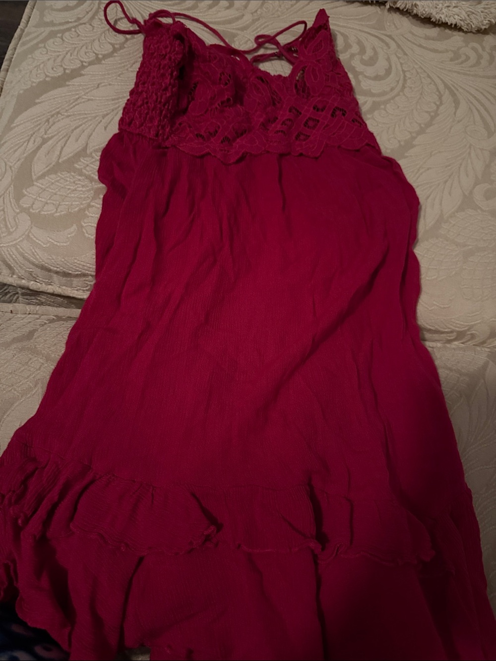 Bright Fuchsia Smocked Cami Dress